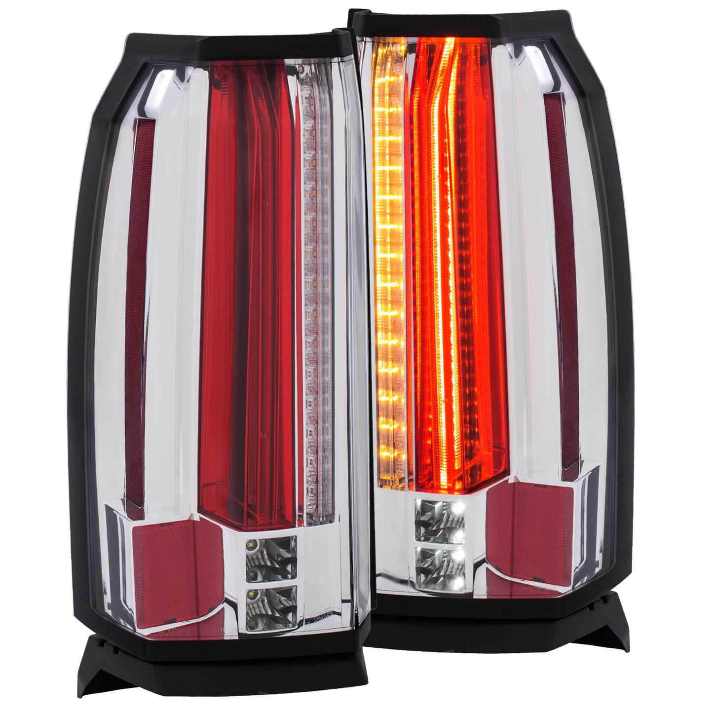 ANZO - Tail Light Assembly; LED; Clear Lens; Chrome Housing; Pair; - 311277 - MST Motorsports