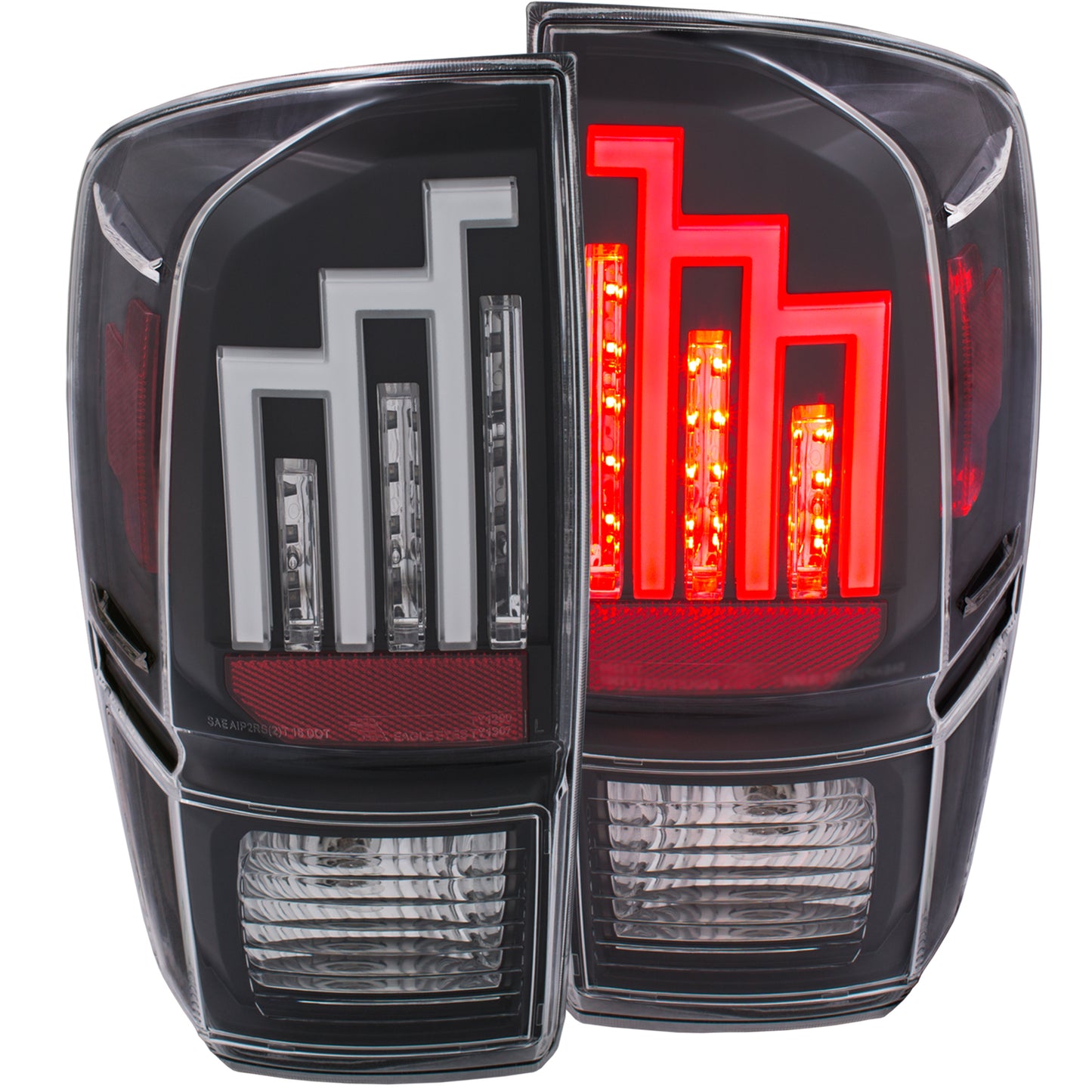 ANZO - Tail Light Assembly; LED; Clear Lens; Black Housing; Pair; - 311281 - MST Motorsports