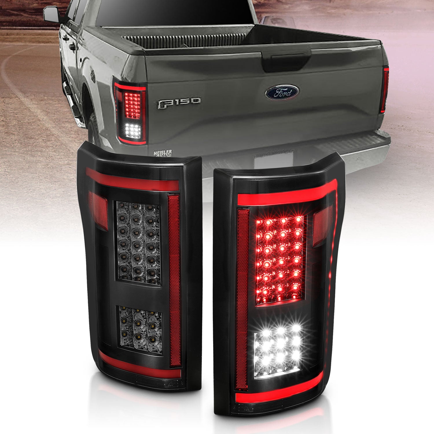 ANZO - LED Taillights Smoke w/ Sequential - 311294 - MST Motorsports