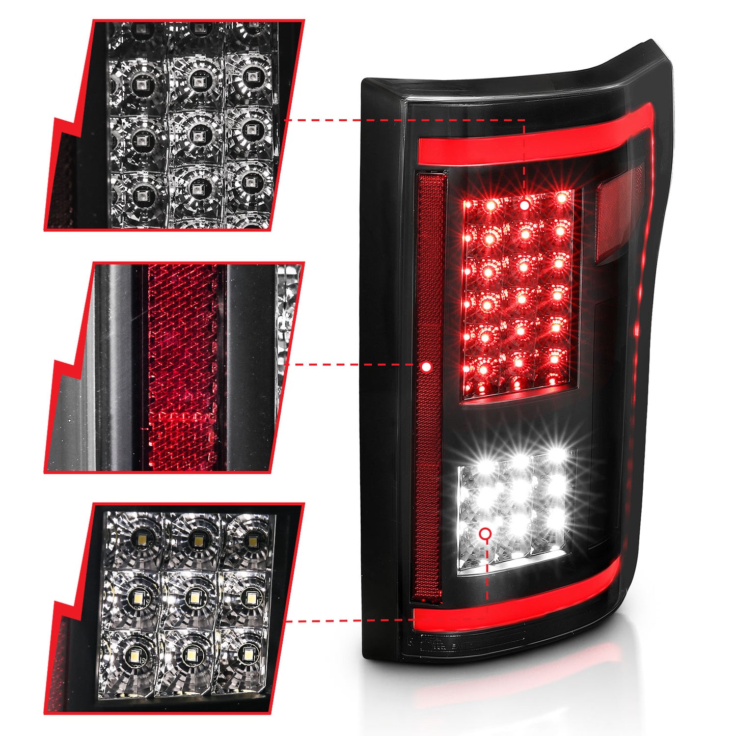 ANZO - LED Taillights Smoke w/ Sequential - 311294 - MST Motorsports