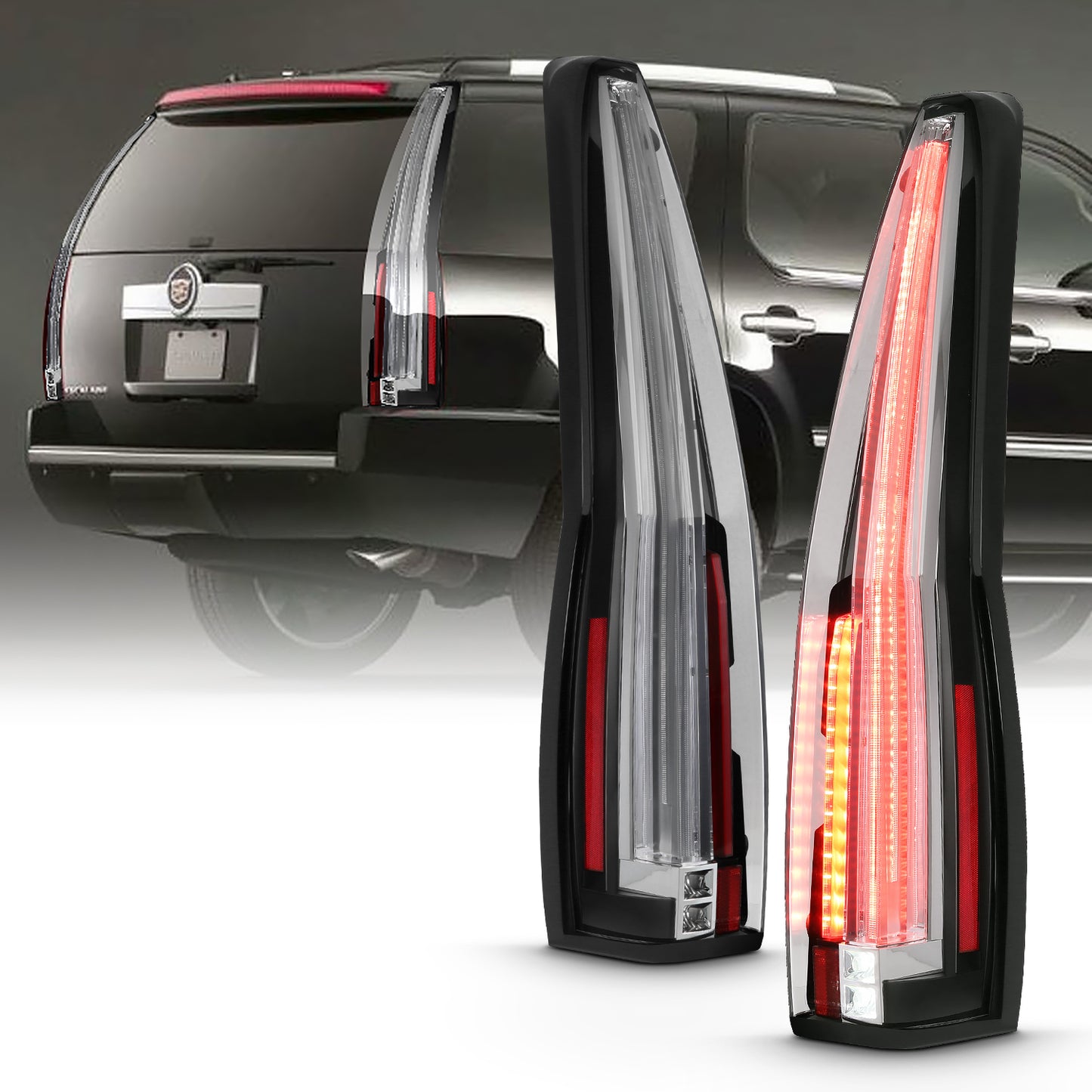 ANZO - LED Taillights Red/Clear - 311296 - MST Motorsports