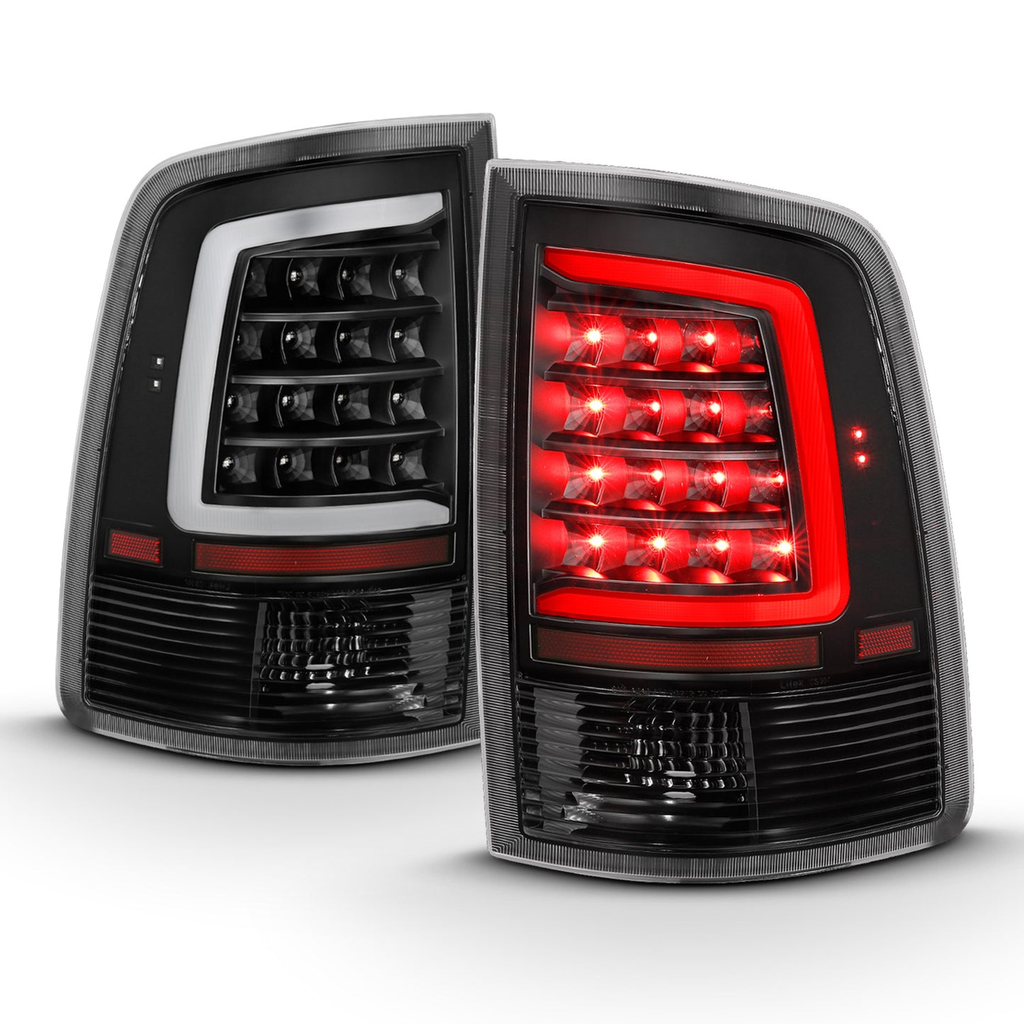 ANZO - Tail Light Assembly; LED; Black Housing; Clear Lens; Pair - 311318 - MST Motorsports