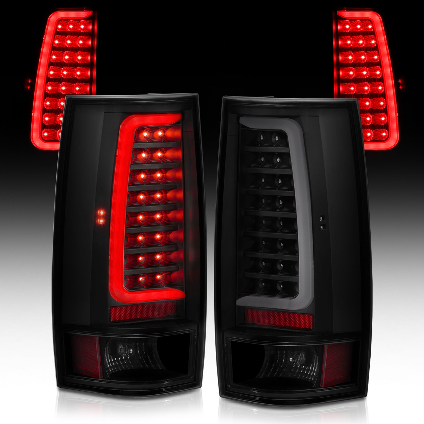 ANZO - Tail Light Assembly; LED; Black Housing; Smoke Lens; Pair - 311322 - MST Motorsports