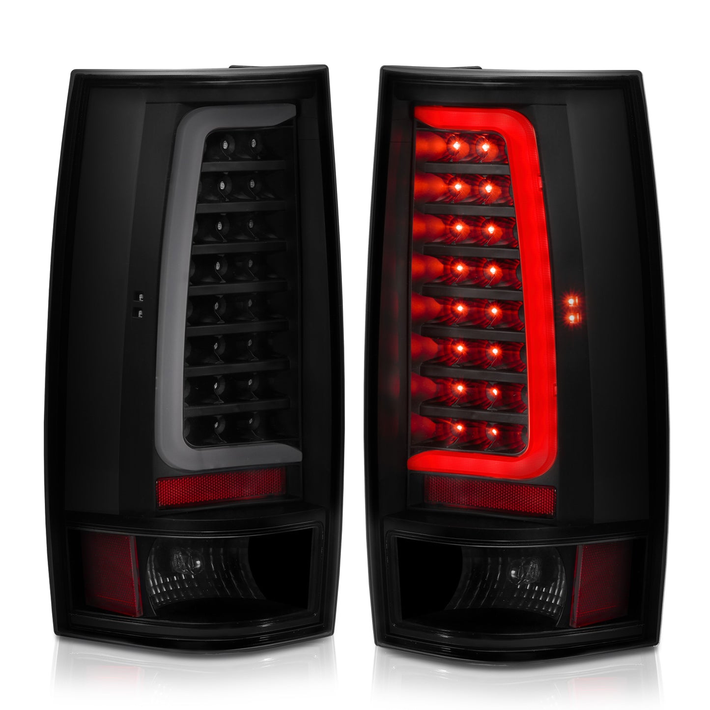 ANZO - Tail Light Assembly; LED; Black Housing; Smoke Lens; Pair - 311322 - MST Motorsports