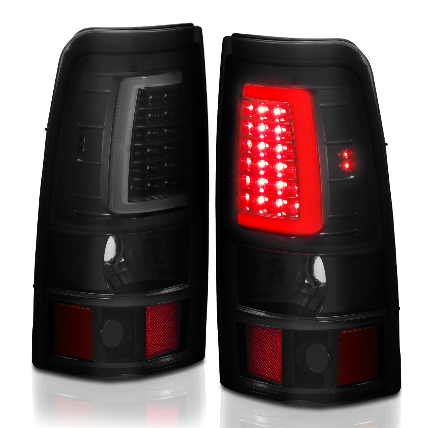 ANZO - Tail Light Assembly; LED; Black Housing; Smoke Lens; Pair - 311334 - MST Motorsports