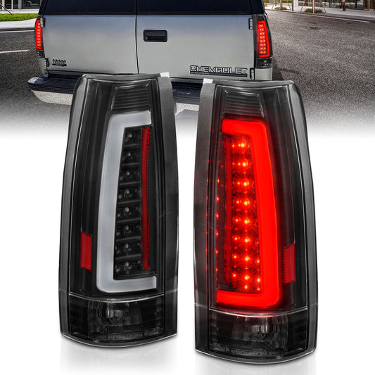 ANZO - Tail Light Assembly; LED; Black Housing; Clear Lens; Pair - 311344 - MST Motorsports