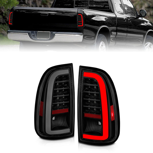 ANZO - Tail Light Assembly; LED; w/ Light Bar Style; Black Housing; Smoke Lens; Pair - 311412 - MST Motorsports