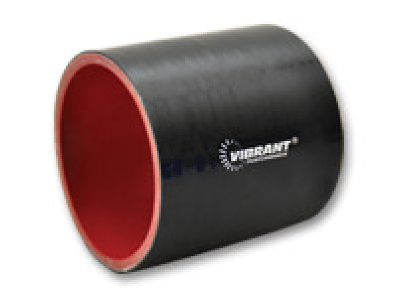 Vibrant - Straight Hose Coupler, 4.25" I.D. x 3.00" Long - Gloss Black - 19819 - MST Motorsports