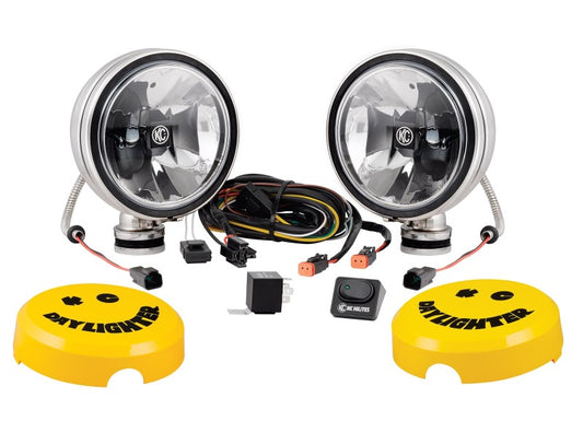 KC HiLiTES - 6" Daylighter with Gravity LED G6 Spot Beam Black Pair Pack - 651 - 651 - MST Motorsports