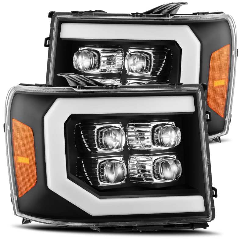 AlphaRex - LED Projector Headlights Plank Style Design Gloss Black - 880609 - MST Motorsports