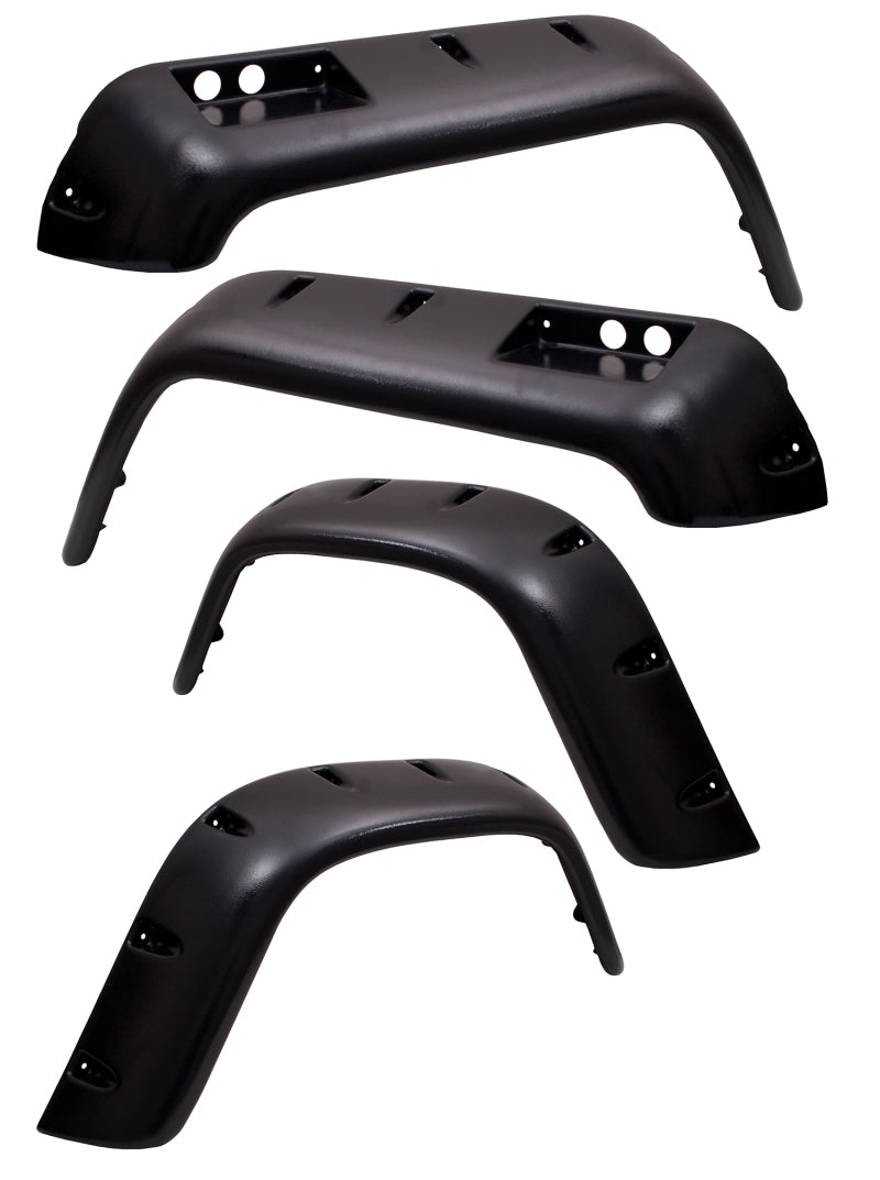 Rugged Ridge - Rugged Ridge 6-Pc Fender Flare Kit 4.75-In 76-86 Jeep CJ - 11633.20 - MST Motorsports