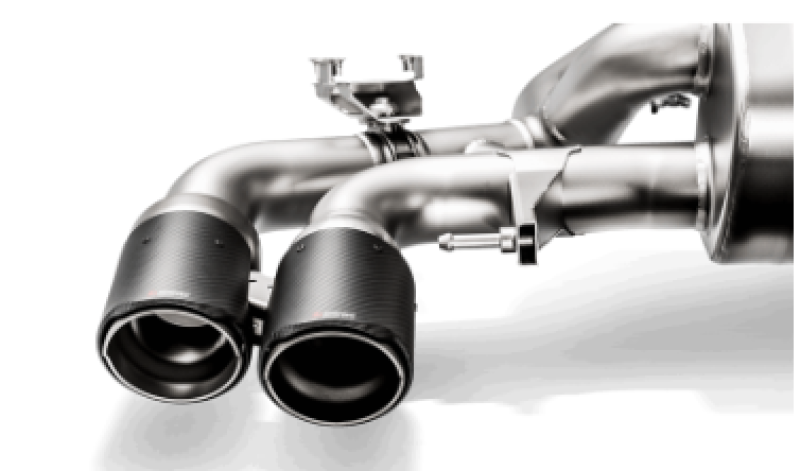 Akrapovic - Akrapovic 18+ BMW M5 (F90) Evolution Tail Pipe Set (Carbon) w/ Red/White Akraprovic Logo - TP-CT/47/RS - MST Motorsports