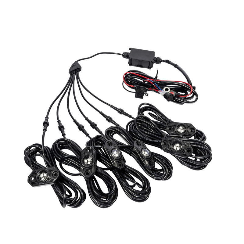 KC HiLiTES - KC C-Series RGB LED Rock Light Kit - 6 PC - 339 - 339 - MST Motorsports