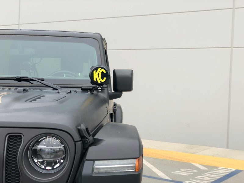 KC HiLiTES - KC 2018-2019 Jeep JL A-Pillar Gravity LED Pro6 Driving Beam Light Kit - 97112 - 97112 - MST Motorsports