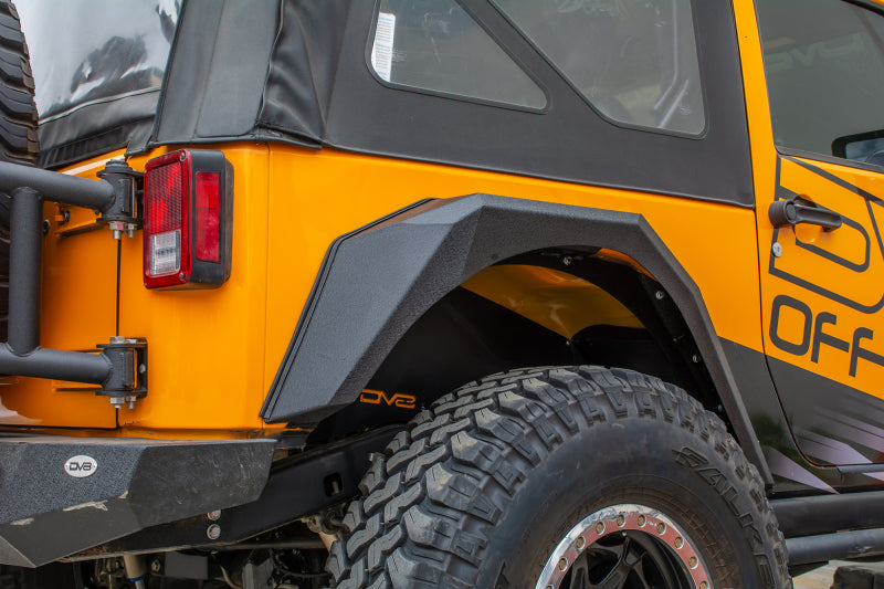 DV8 Offroad - 07-18 Jeep JK Fender Flares; Armor; Front & Rear - FENDB-09 - MST Motorsports