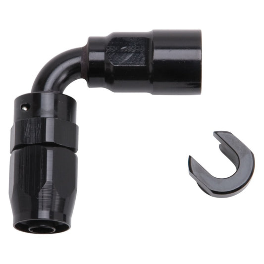 Russell - Russell Performance 3/8in SAE Quick Disc Female to -6 Hose Black 90 Degree Hose End - 611223 - MST Motorsports