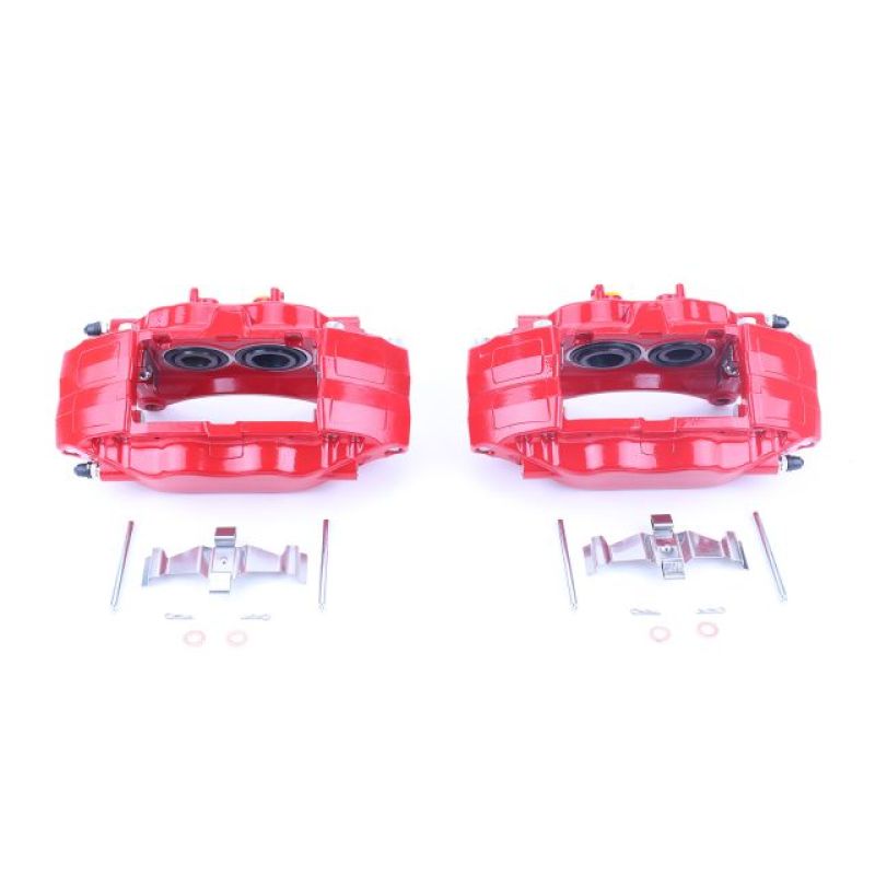 PowerStop - Power Stop 04-14 Subaru Impreza Front Red Calipers w/o Brackets - Pair - S3698 - MST Motorsports