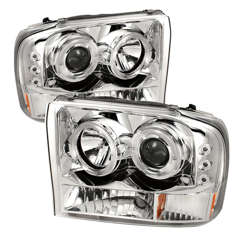 Spyder Auto - 1PC Projector Headlights - Version 2 - LED Halo - LED - Chrome - 5010360 - MST Motorsports