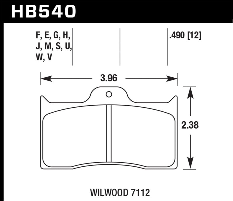 Hawk Performance - Hawk Wilwood DTC-30 Brake Pads - HB540W.490 - MST Motorsports