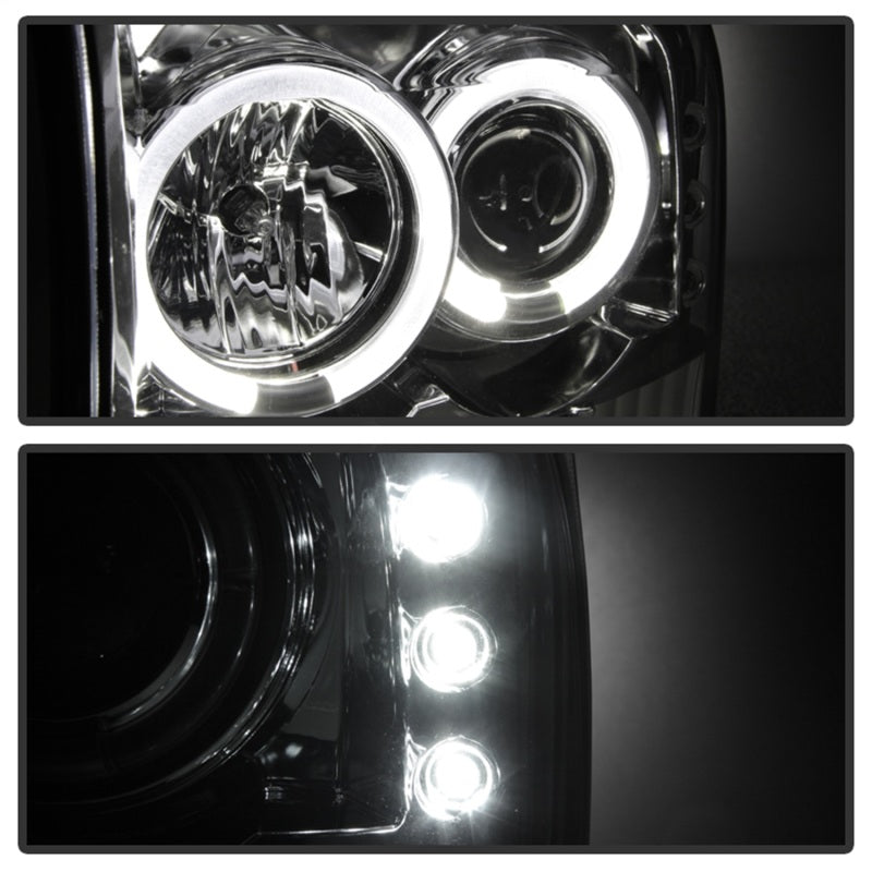 Spyder Auto - 1PC Projector Headlights - Version 2 - LED Halo - LED - Chrome - 5010360 - MST Motorsports