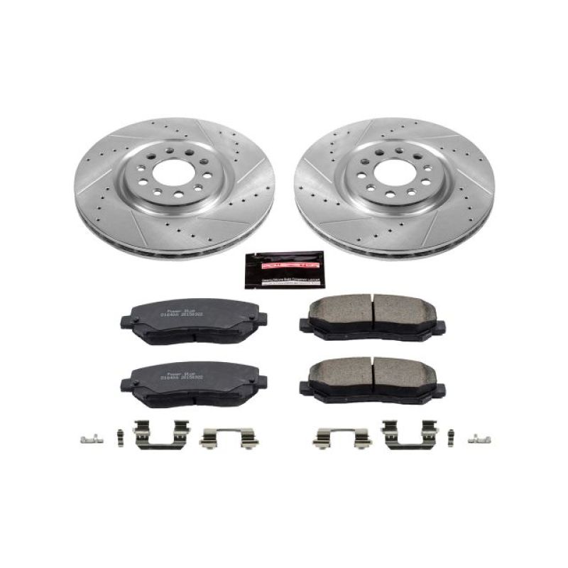 PowerStop - Power Stop 15-17 Chrysler 200 Front Z23 Evolution Sport Brake Kit - K6538 - MST Motorsports