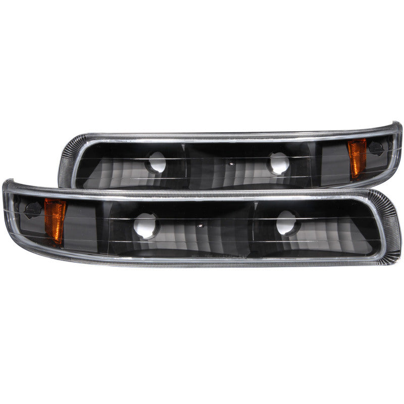 ANZO - Parking Light Assembly; Euro; Clear Lens; Black Housing; Amber Reflector; Pair; - 511065 - MST Motorsports