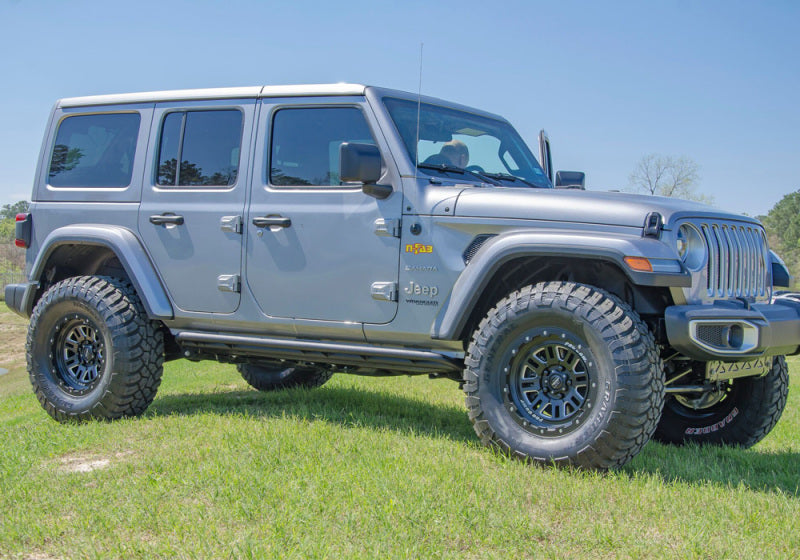 N-Fab - N-Fab RKR Rails 2019 Jeep Wrangler JT 4DR Truck Full Length - Tex. Black - 1.75in - J194TRKR - MST Motorsports