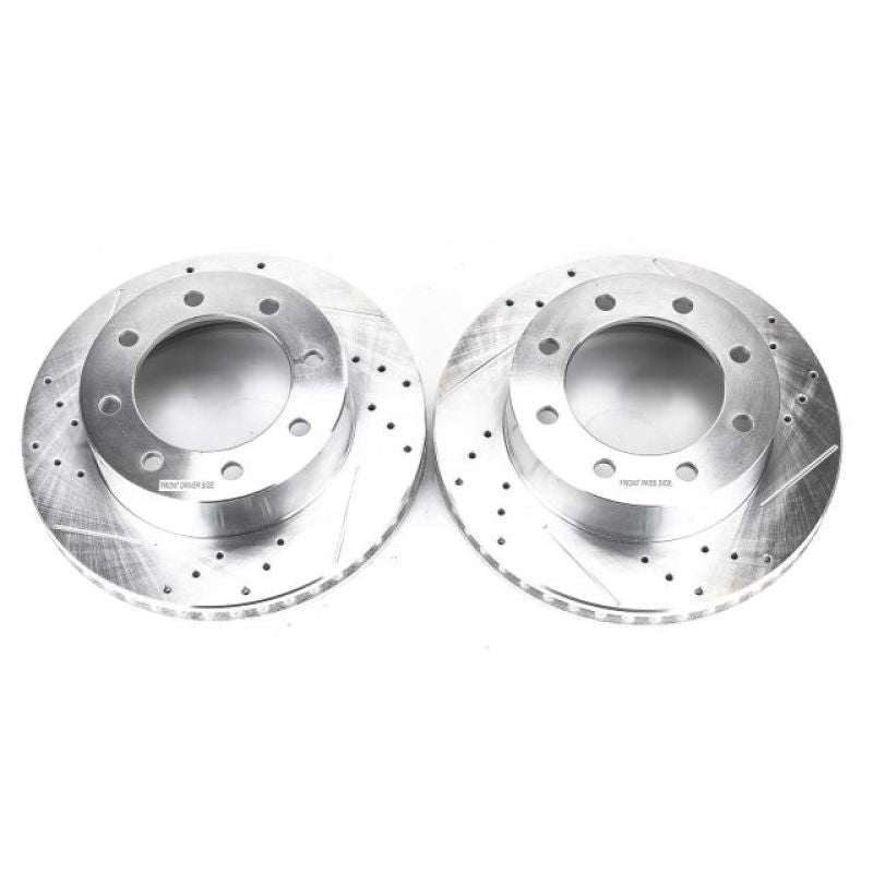 PowerStop - Power Stop 05-12 Ford F-250 Super Duty Front Evolution Drilled & Slotted Rotors - Pair - AR85107XPR - MST Motorsports