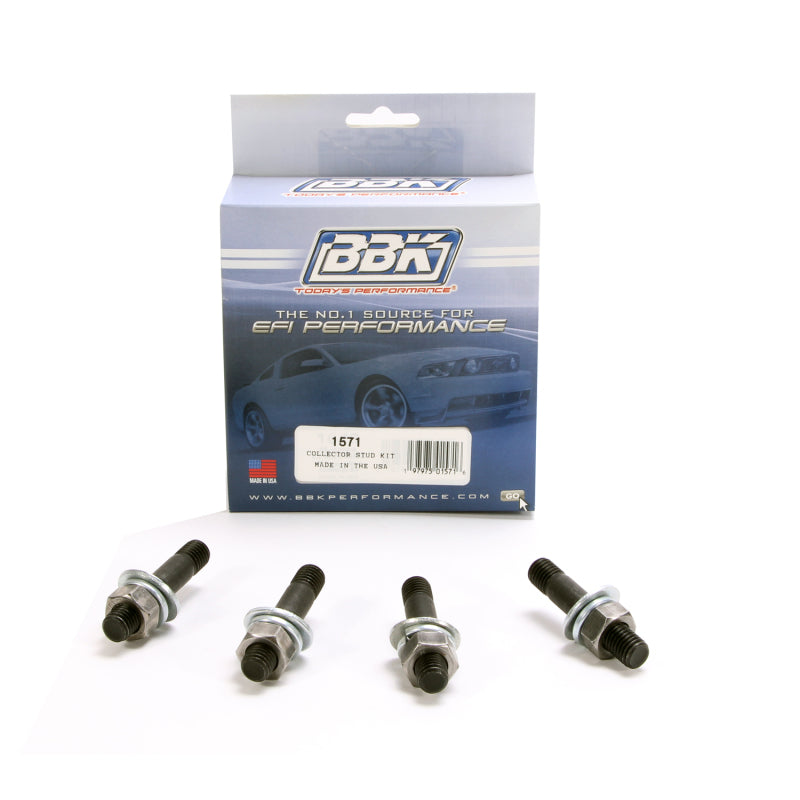 BBK Performance Parts - BBK EXHAUST HEADER COLLECTOR STUD KIT (4 PCS+WASHERS & NUTS). - 1571 - MST Motorsports