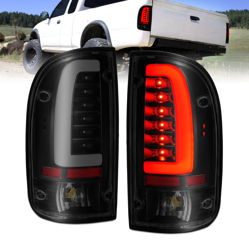 ANZO - Tail Light Assembly; LED; Black Housing; Smoke Lens; Pair - 311354 - MST Motorsports