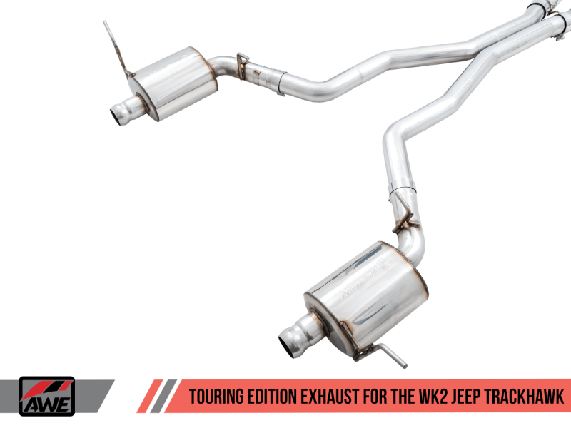 AWE Tuning - AWE Tuning 2020 Jeep Grand Cherokee SRT/Trackhawk Touring Edition Exhaust - Use w/Stock Tips - 3015-31017 - MST Motorsports