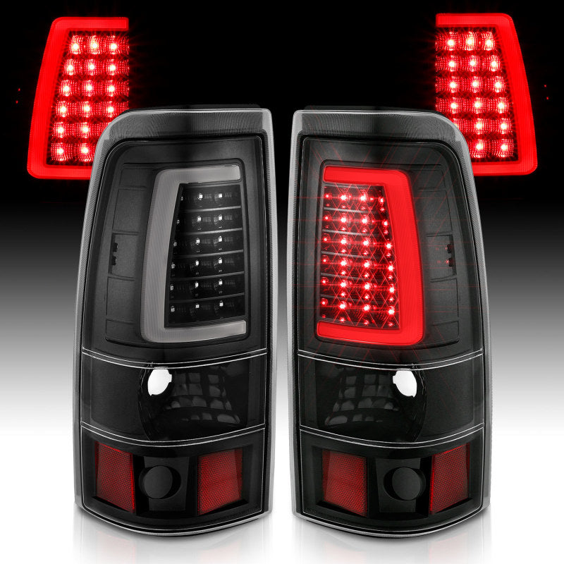 ANZO - Tail Light Assembly; LED; Black Housing; Clear Lens; Pair - 311333 - MST Motorsports