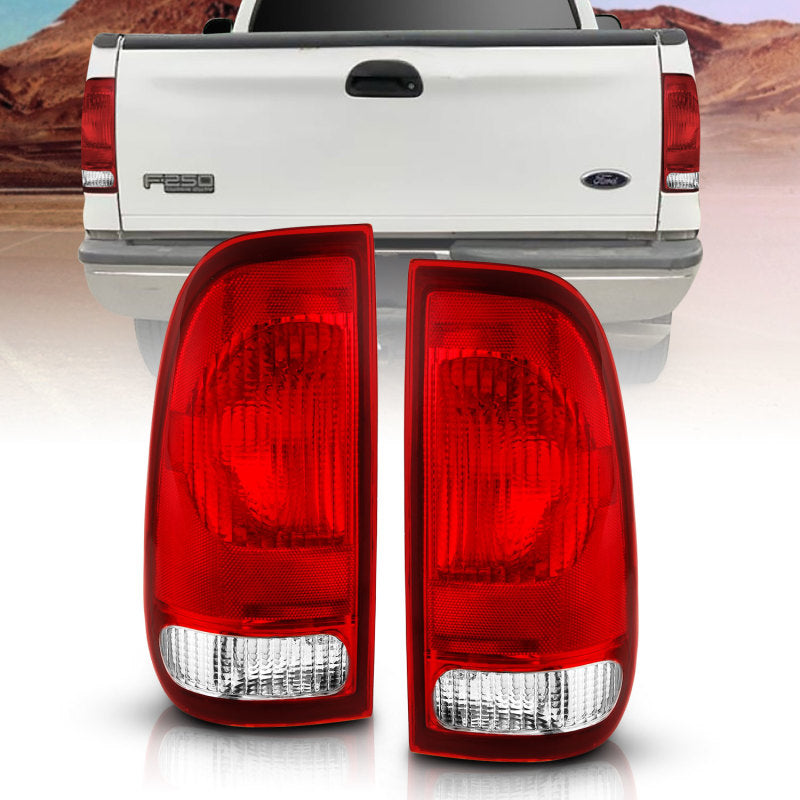 ANZO - ANZO 1997-2003 Ford F-150 Taillight Red/Clear Lens (OE Replacement) - 311307 - MST Motorsports