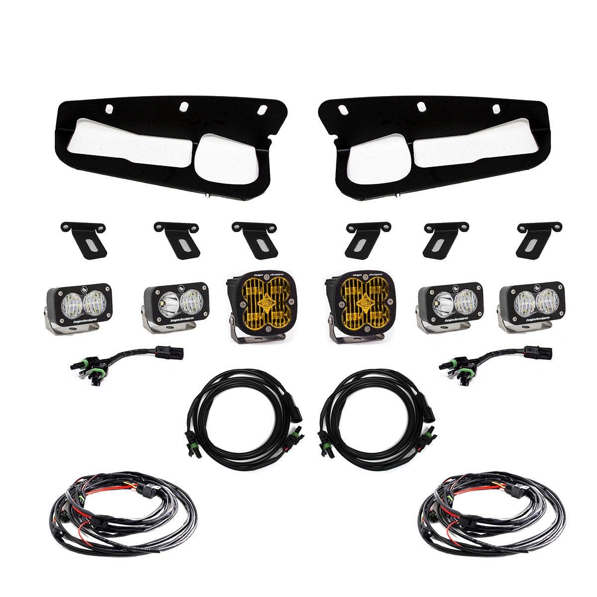 Baja Designs - Baja Designs 2021+ Ford Bronco Amber SAE Fog Pocket Kit - 447762 - MST Motorsports