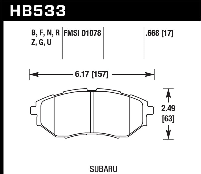 Hawk Performance - Hawk 05-08 LGT D1078 DTC-60 Race Front Brake Pads - HB533G.668 - MST Motorsports