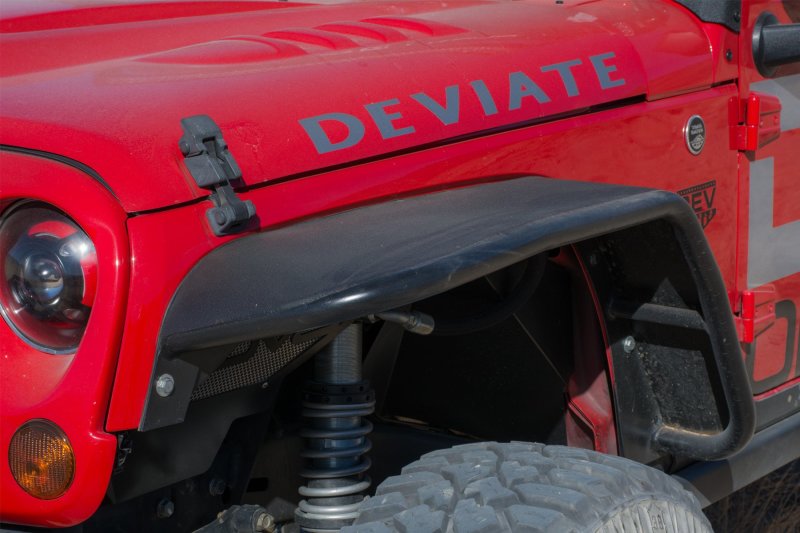 DV8 Offroad - 07-18 Jeep JK Fender Flares; Wide; Front & Rear - FENDB-02 - MST Motorsports