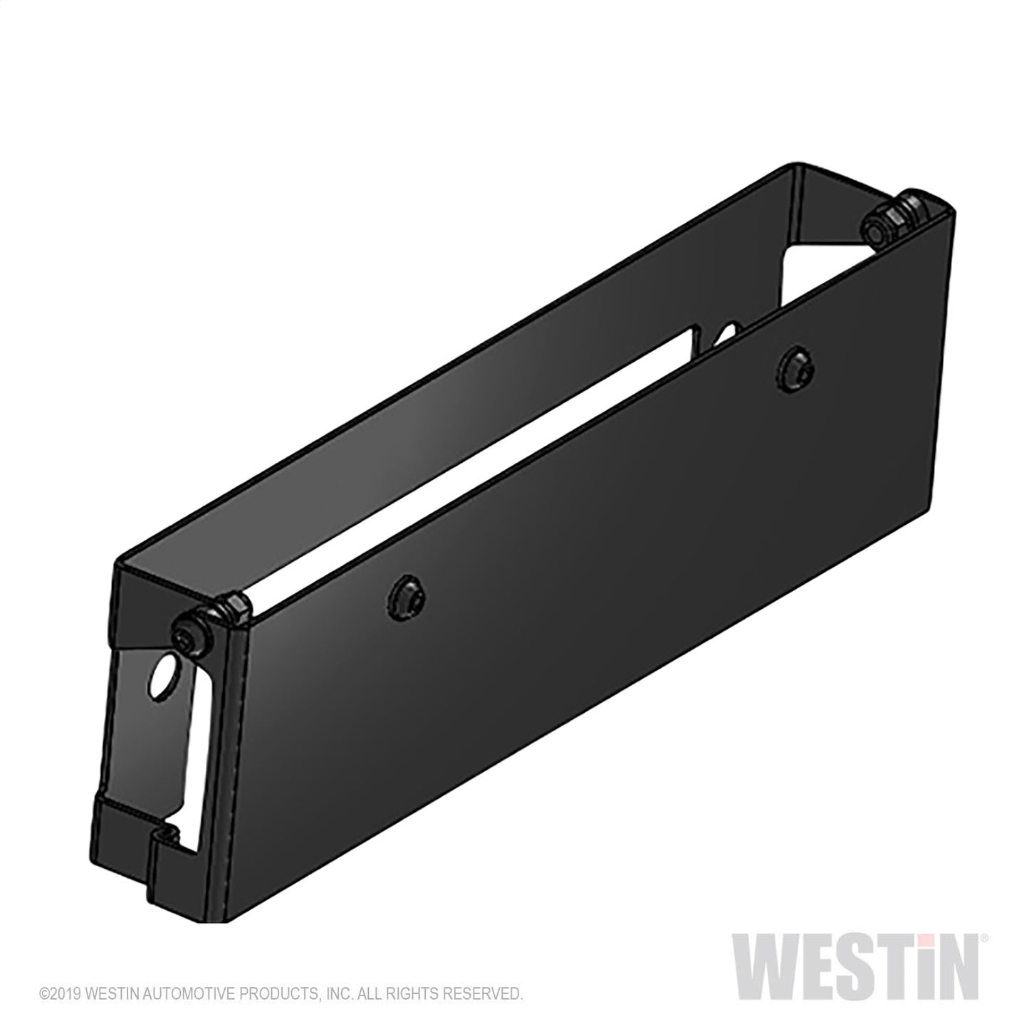 Westin - Winch Mount License Plate Relocator; Steel; Black Powder Coat; - 46-20065 - MST Motorsports