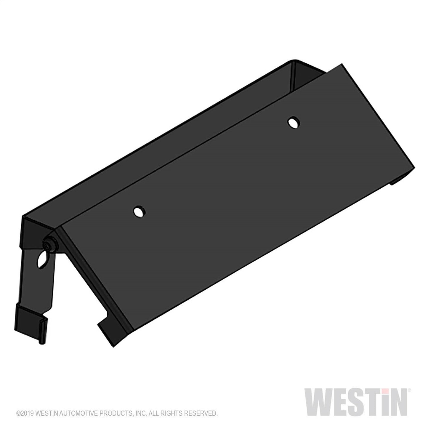 Westin - Winch Mount License Plate Relocator; Steel; Black Powder Coat; - 46-20065 - MST Motorsports