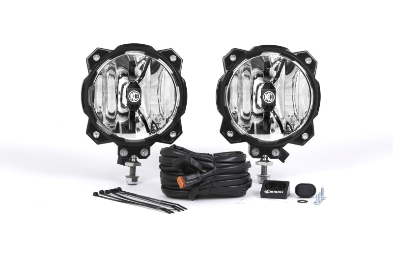 KC HiLiTES - Gravity LED Pro6 Single Spot Beam Pair Pack System  91301 - 91301 - MST Motorsports