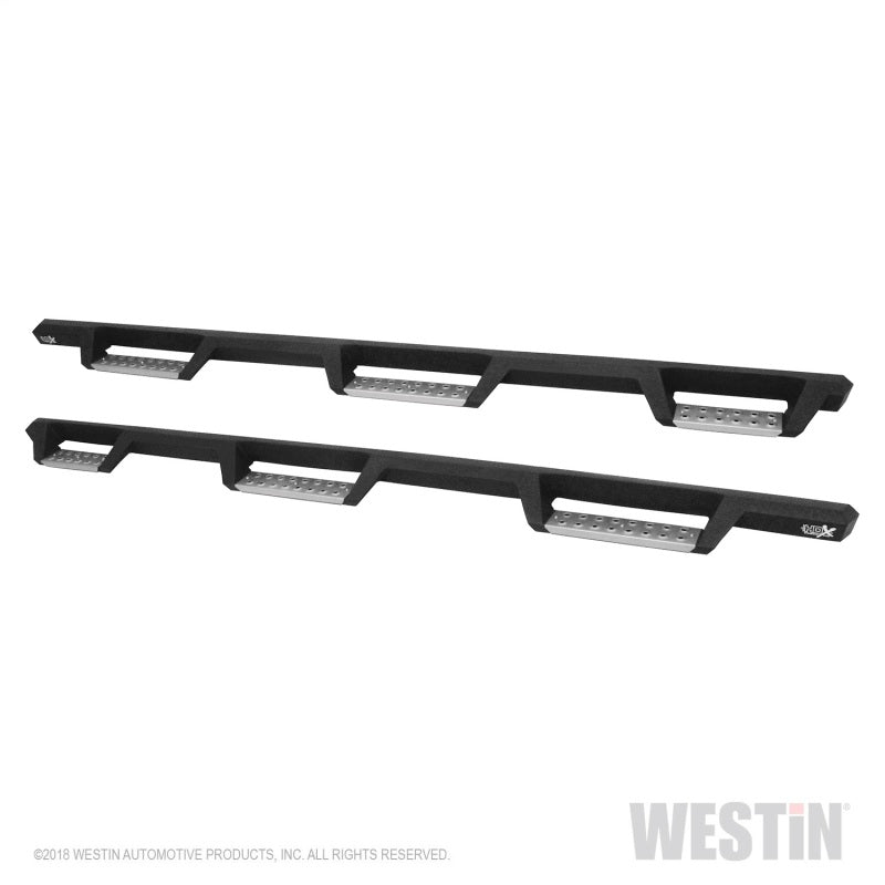 Westin - HDX Stainless Drop Wheel To Wheel Nerf Step Bars; Textured Black; - 56-5345752 - MST Motorsports