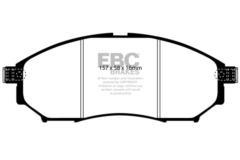 EBC - EBC 05-08 Infiniti G35 3.5 2WD Bluestuff Front Brake Pads - DP51671NDX - MST Motorsports