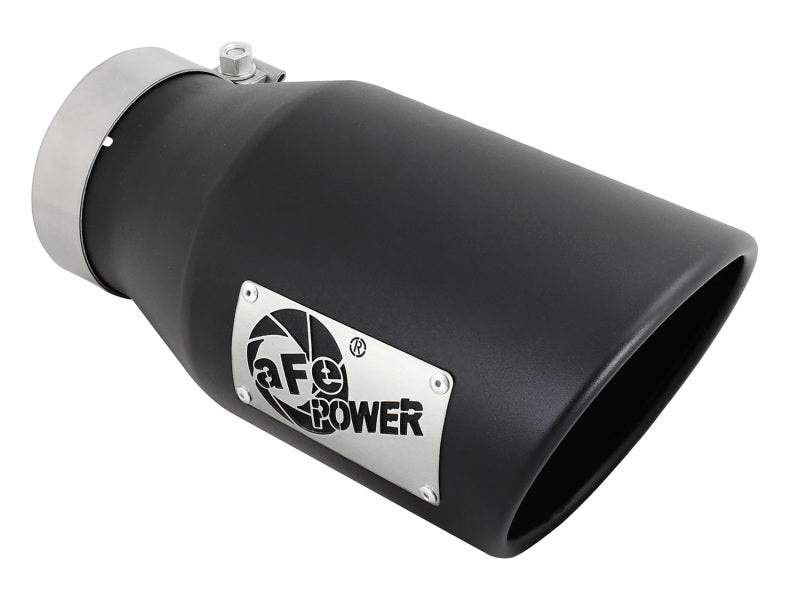 aFe - aFe Diesel Exhaust Tip Bolt On Black 4in Inlex x 6in Outlet x 12in - 49T40601-B12 - MST Motorsports