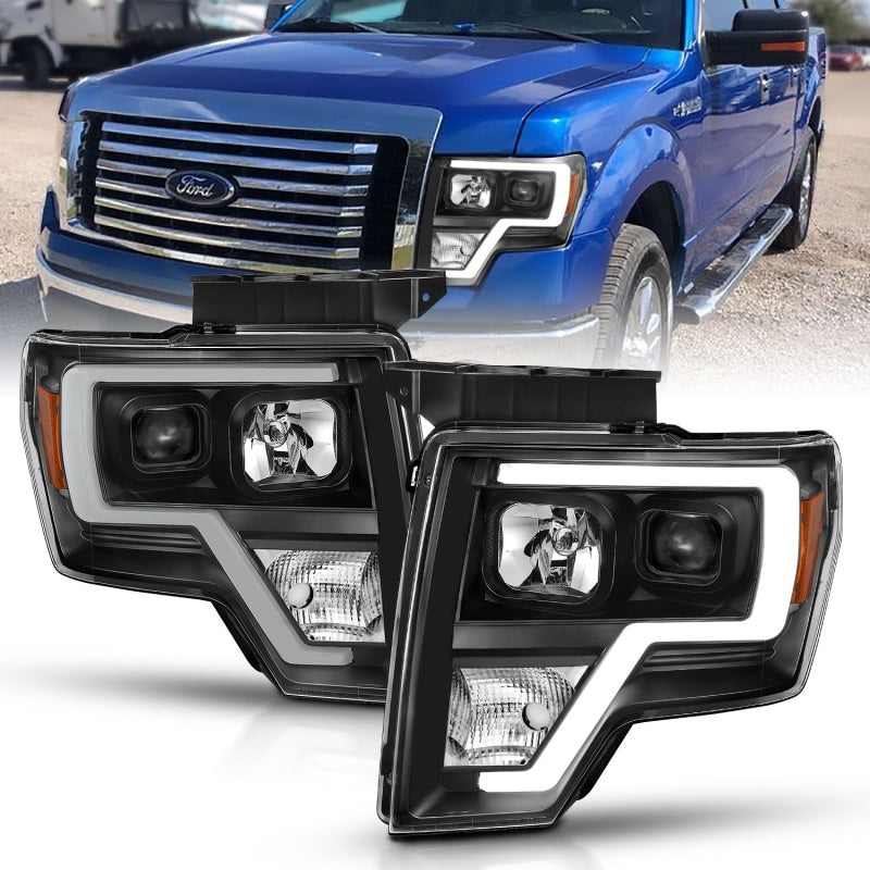 ANZO - Projector Headlights Plank Style Black Housing - 111443 - MST Motorsports