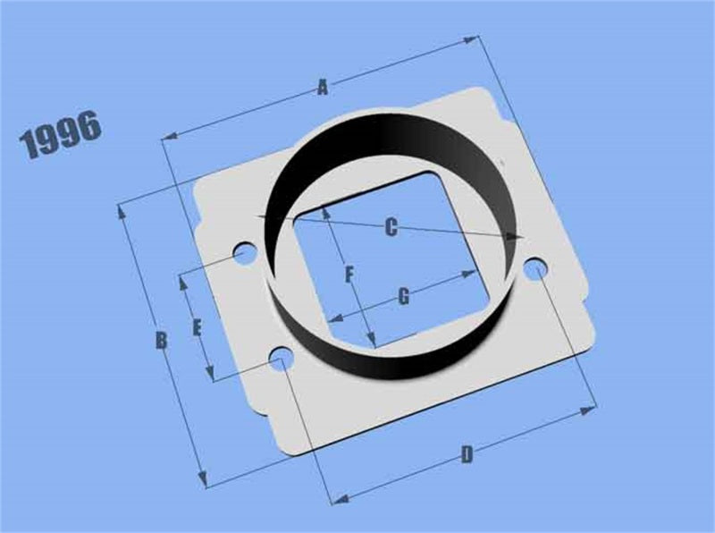 Vibrant - Mass Air Flow Sensor Adapter Plate, for Toyota & Vehicles w/ Bosch MAF sensors - 1996 - MST Motorsports