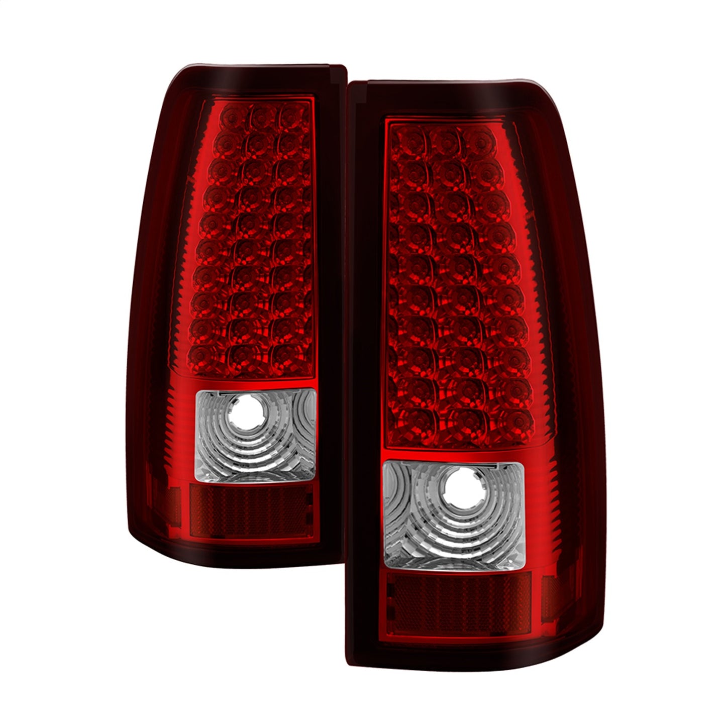 Spyder Auto - Xtune Chevy Silverado 1500/2500/3500 03-06 LED Tail Lights Red Clear ALT-ON-CS03-LED-RC - 5008787 - MST Motorsports