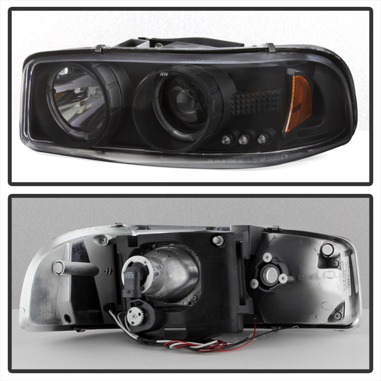 Spyder Auto - Projector Headlights - LED Halo - LED - Black - - 5009357 - MST Motorsports