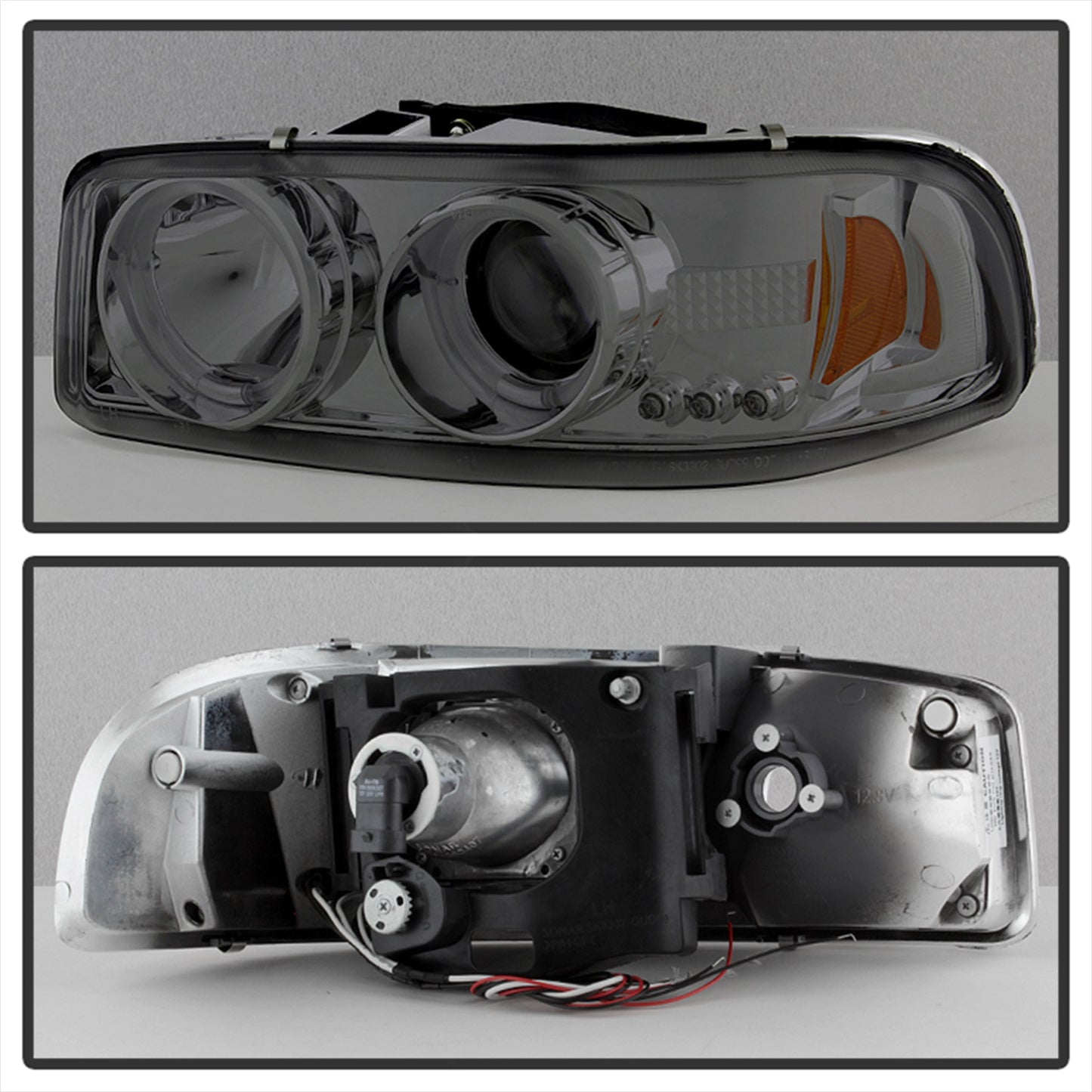 Spyder Auto - Projector Headlights - LED Halo - LED - Smoke - - 5009371 - MST Motorsports