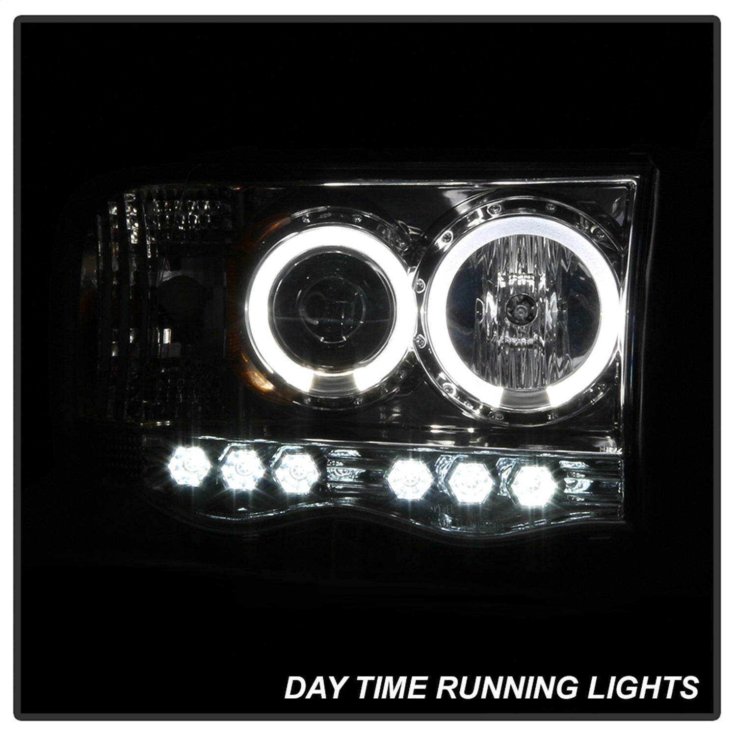 Spyder Auto - Projector Headlights - LED Halo - LED - Chrome - High H1 - Low H1 - 5009982 - MST Motorsports