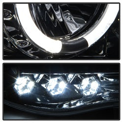 Spyder Auto - Projector Headlights - LED Halo - LED - Chrome - High H1 - Low H1 - 5009982 - MST Motorsports