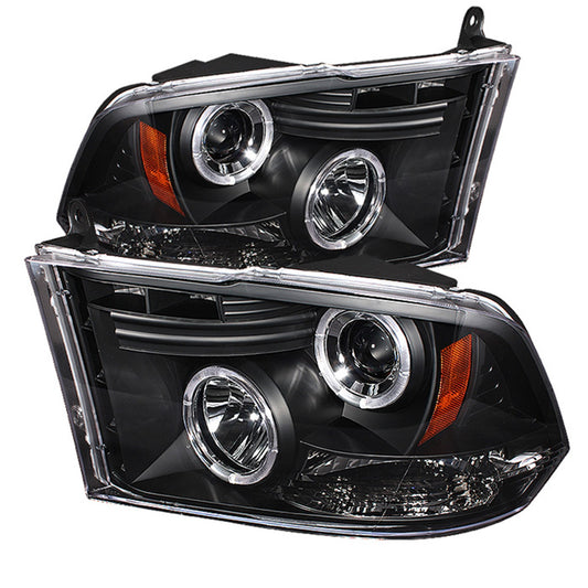 Spyder Auto - Projector Headlights - Halogen - LED Halo - LED - Black - Low H1 - 5010032 - MST Motorsports